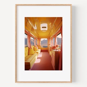 New York Subway Art Print, Iconic NYC Wall Art, Subway Train Illustration, Manhattan Travel Print, Landscape Print, Minimal Modern Wall Art