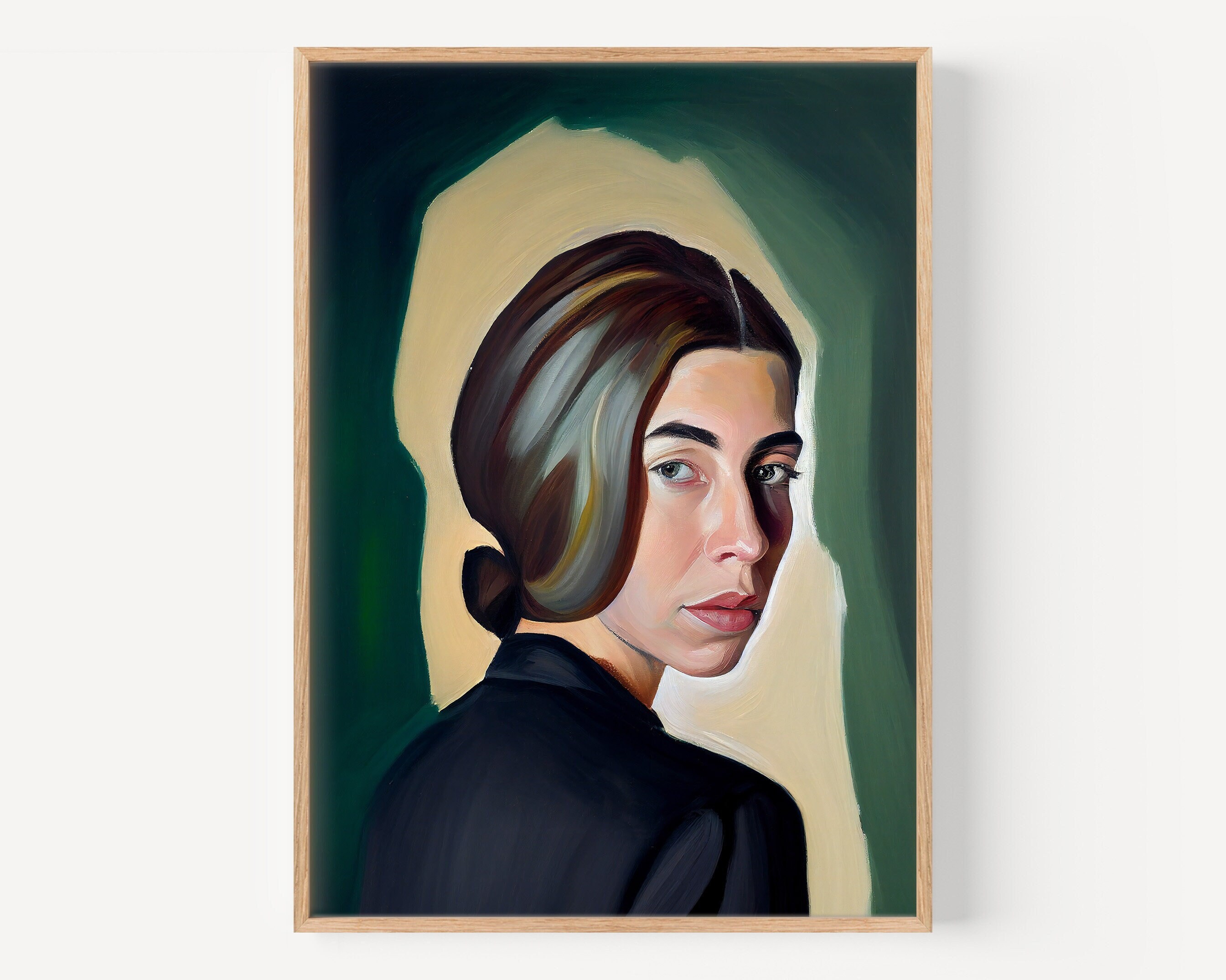 Vintage Portrait Oil Painting Famous Art Paint Figure Print People ...