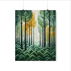 Kid's Room Awesome Fractal Forest Art, Digital Download, Instant