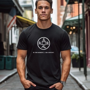 Wabi Sabi in Japanese Kanji Symbol T Shirt for Men Women
