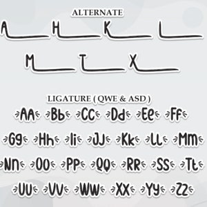 a set of arabic letters and numbers
