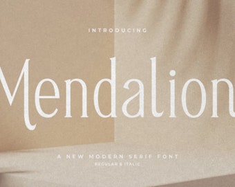 Mendalion Font, Handwritten Font, Calligraphy Font, Chunky Font, Retro Font,Classic Font, Procreate Font, Unique Font, Logo Font