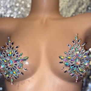Exotic Dancewear // Nipple Covers // Crystal Pasties