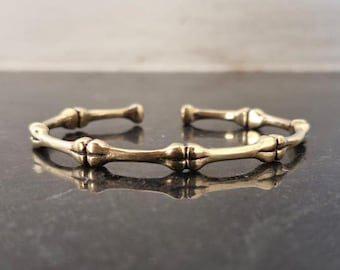 Bone Bangle Bracelet: Unisex Gothic Cuff