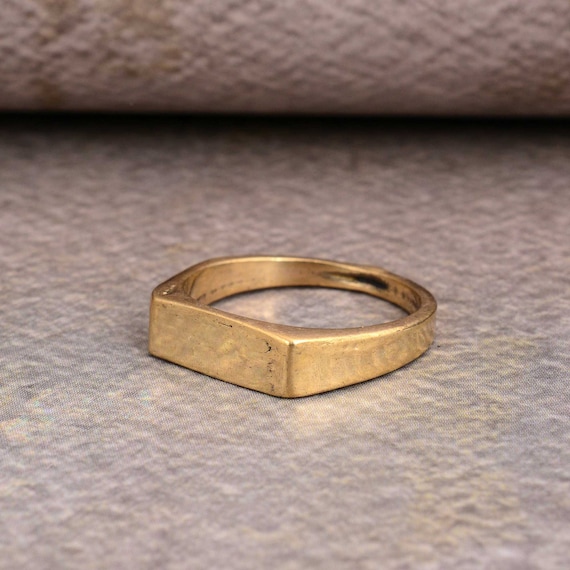 アクセサリー 9ct.Gold Rectangle Signet Ring Vintage アクセサリー 9ct.Gold Rectangle Signet Ring Vintage アクセサリー