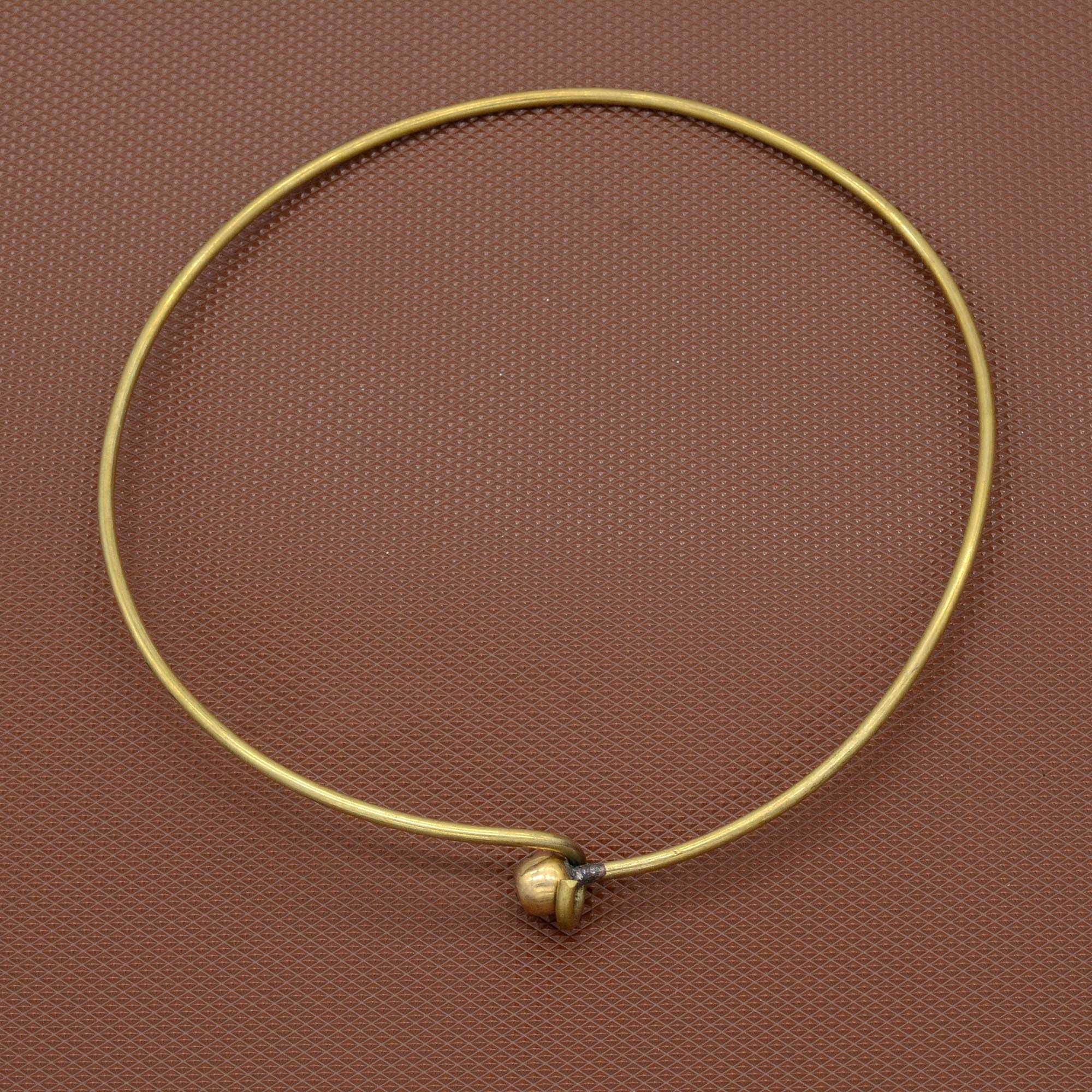 Brass Ethnic Choker, Torque Necklace, Viking Necklace, Tribal Necklace, Ethnic Torque, Minimalist Choker