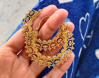Gold Hoop Earrings, Large Big Hoop Earring, Circle Earrings, Statement Earrings, Big Round Earrings, Gifts For Her