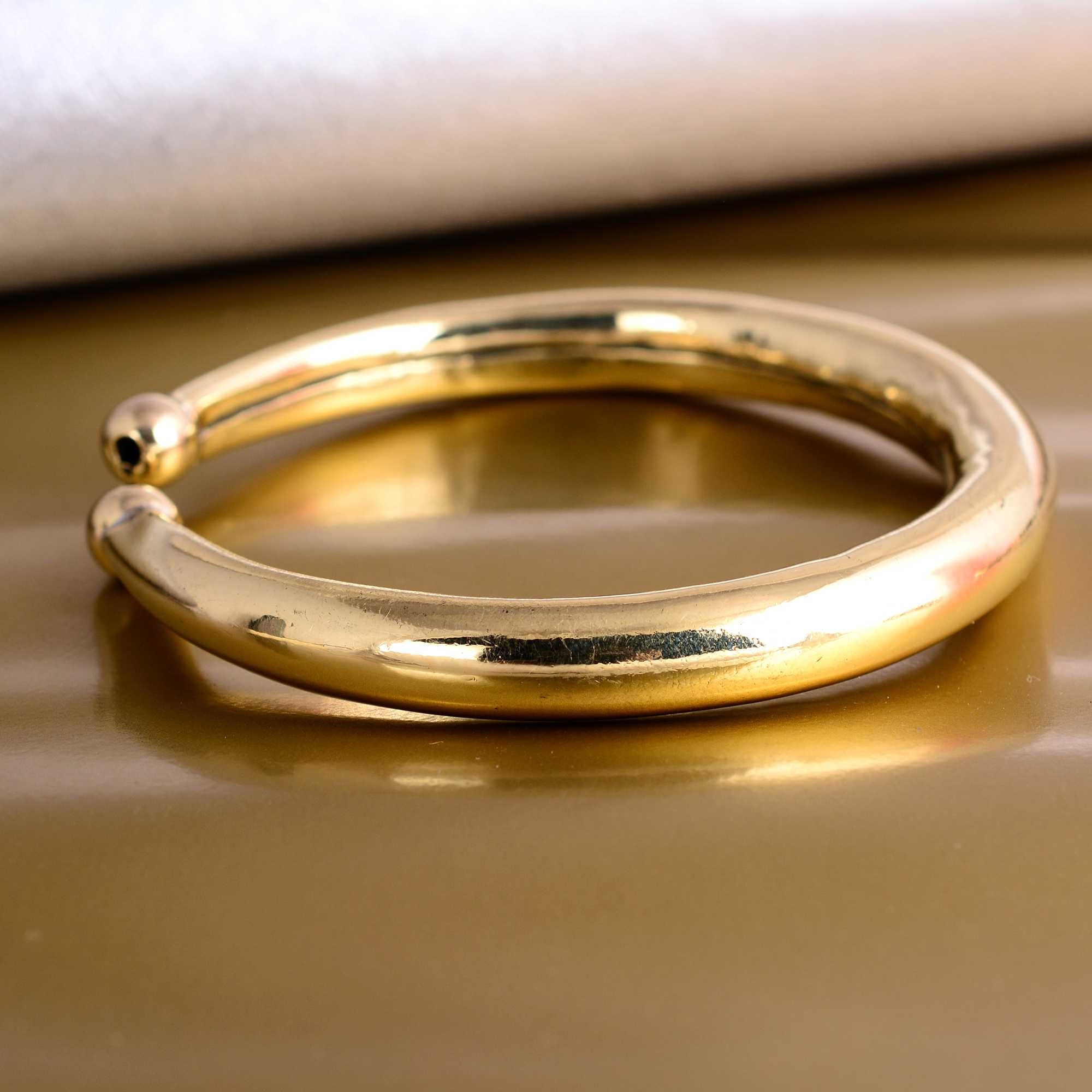 Open Cuff Bracelet, Gold Cuff Bangle, Gold Plated Bangle Bracelet, Open