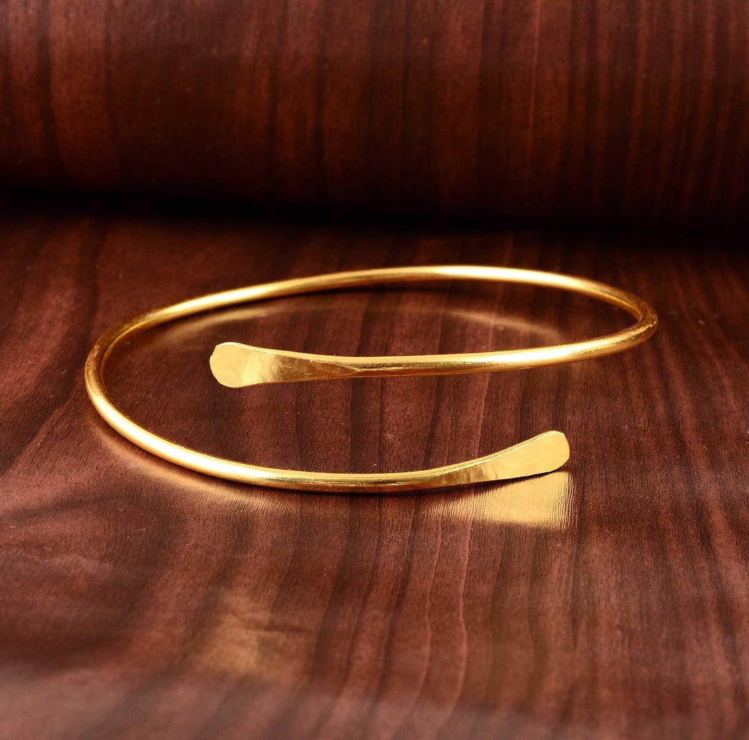 Minimalist Gold Simple Arm Band , Upper Arm Cuff , Arm Band , Upper Arm Jewelry , Arm Bracelet - Etsy