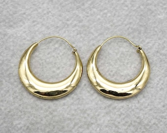 Aros gruesos de oro: Aros gruesos pulidos