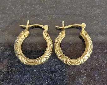 Handmade Gold Filigree Hoop Earrings: Intricate Statement Jewelry