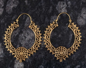 Big Gold Earrings Large Hoop Earrings, Endless Circle Hoop Earrings , Oversize Earrings