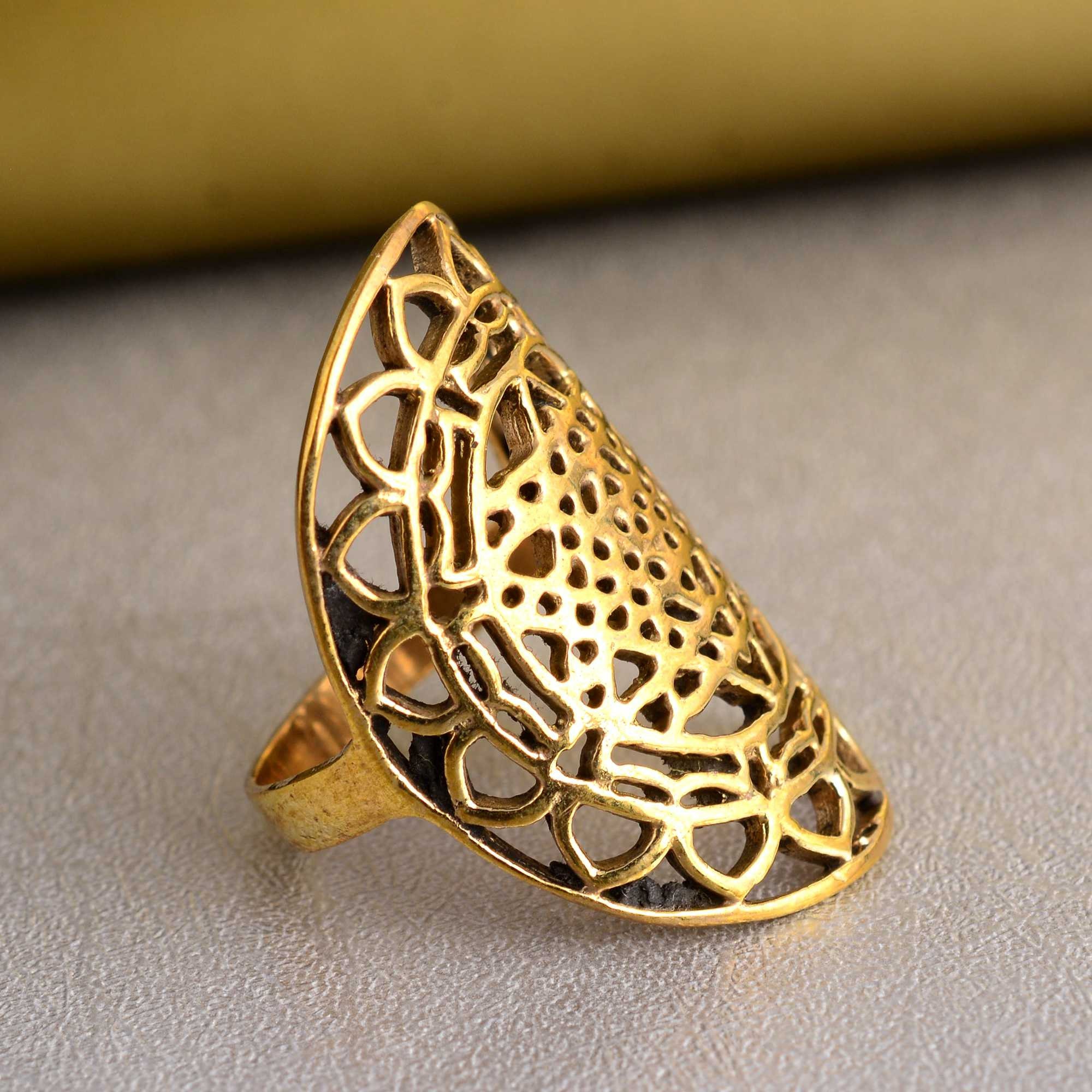 Sri Yantra Sacred Geometry Ring Statement Boho Jewelry - Etsy