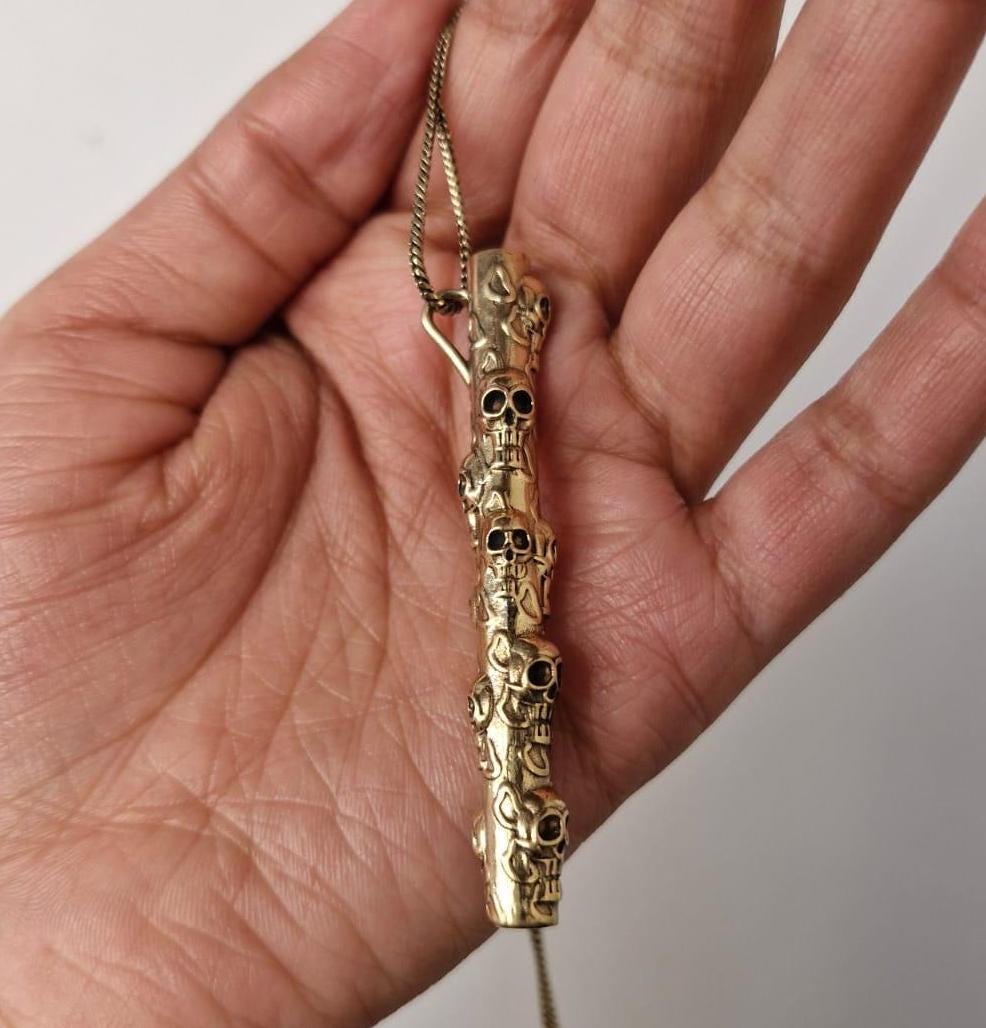 CUTRATE SKULL STRAW NECKLACE スカル ネックレス Necklace Skull