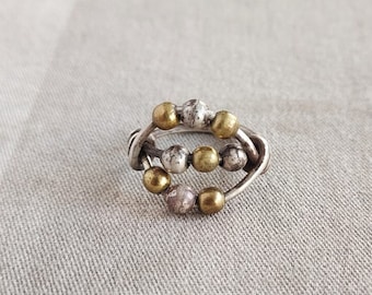 Anello antistress in argento sterling: anello spinner per alleviare l'ansia.