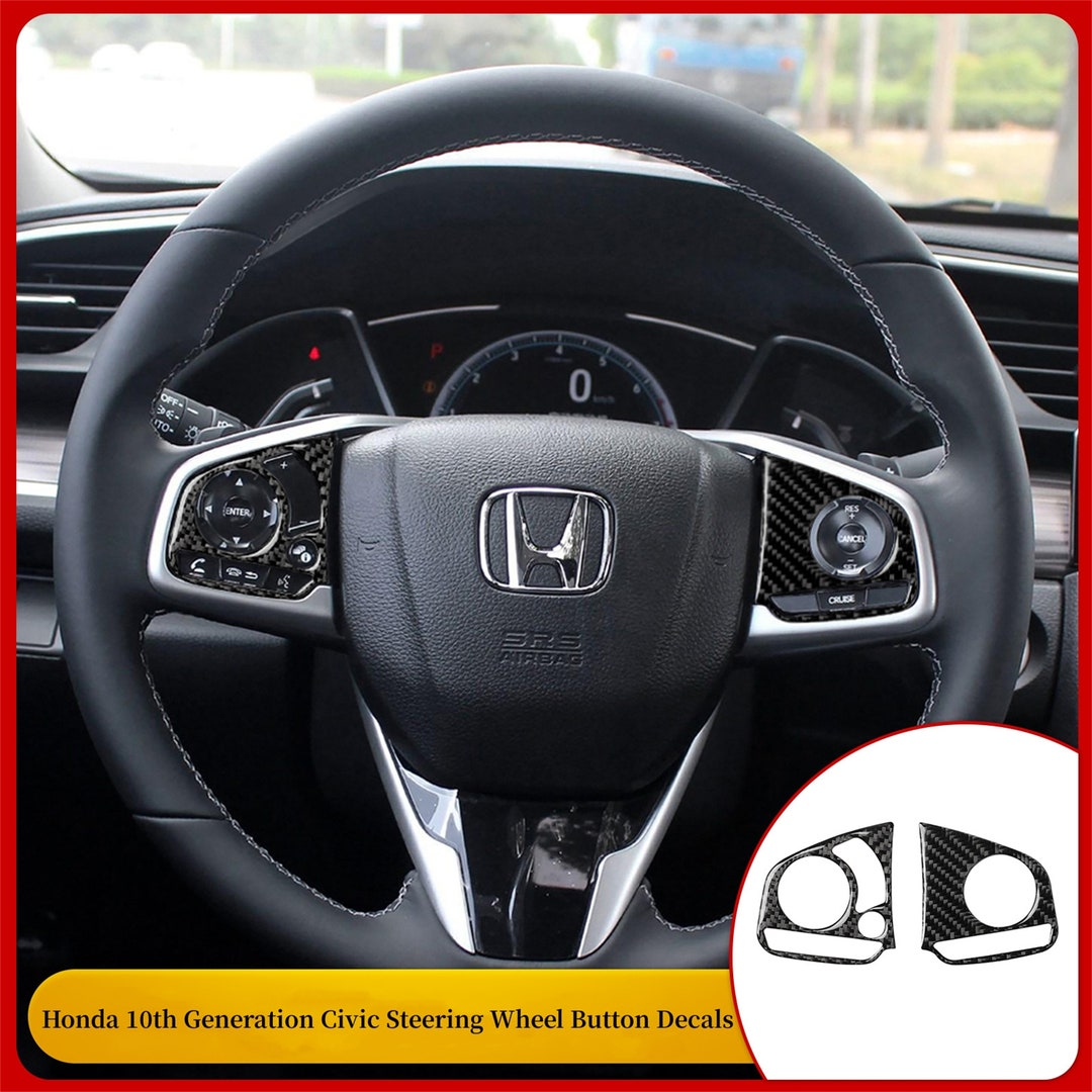 Honda Civic Steering Wheel Button Panel Decal for Cars Etsy