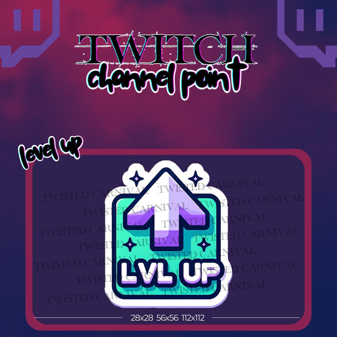 Level up Twitch Channel Point - Digital Download - Etsy