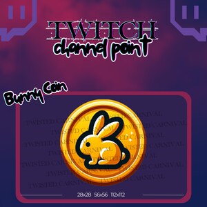 Bunny Coin Twitch Channel Point - Digital Download
