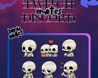 Bony Oodles Twitch/Discord Emote Pack -  Digital Download -