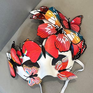 Butterfly Mask | Luxury Masquerade Mask | Venetian Carnival Mask | Adult Masquerade Mask | Mysterious and Elegant Themed Party Decoration