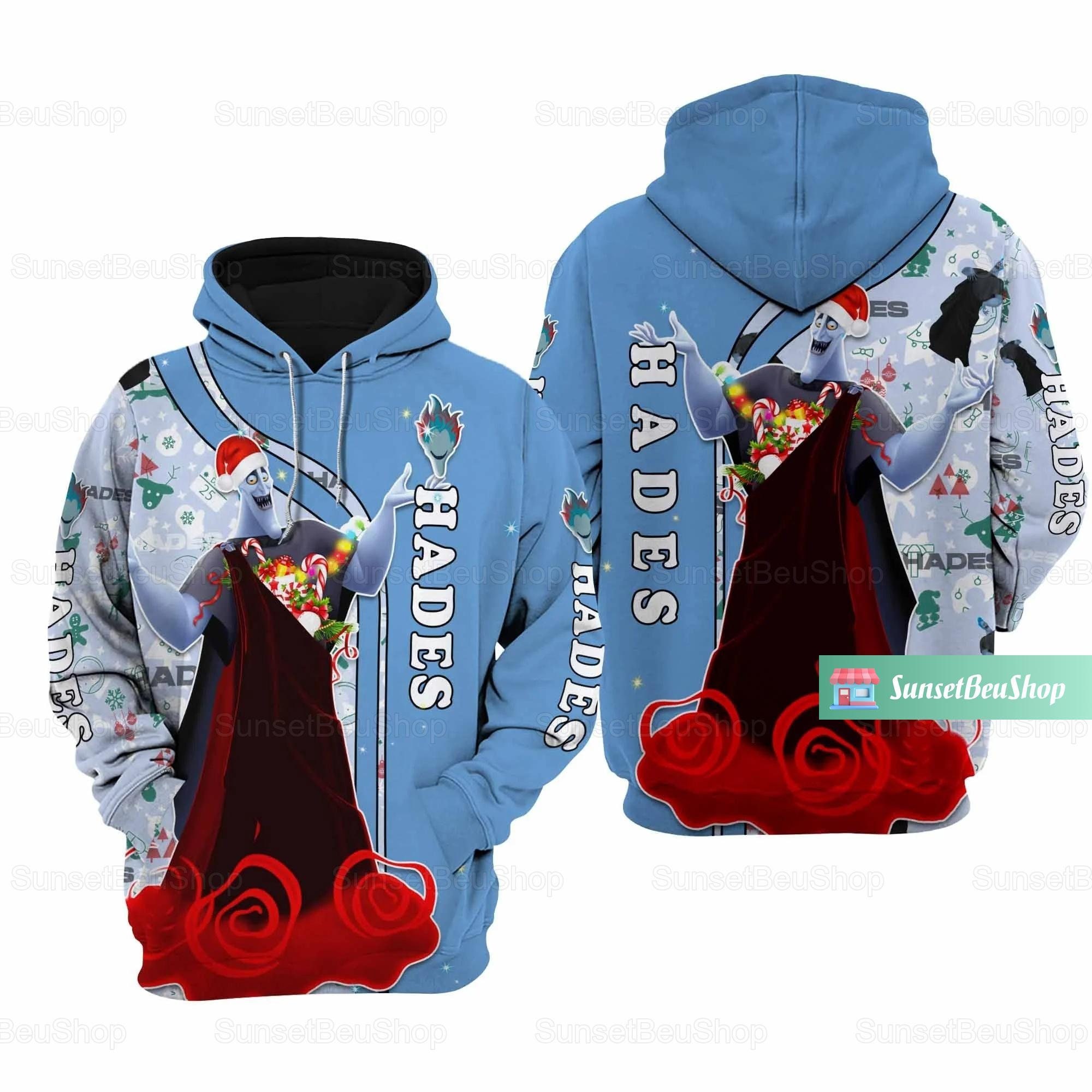 Discover Christmas Hades Hoodies, Disney Hades Hoodie, Disney Hades 3D Hoodie