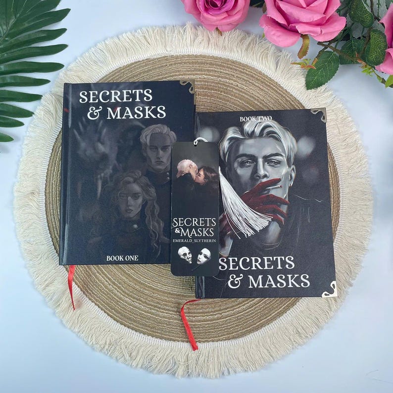 Secrets et masques par Emerald_Slytherin | Roman d'amour sombre et fantastique | Relié de collection | Cadeau pour les amoureux des livres image 6