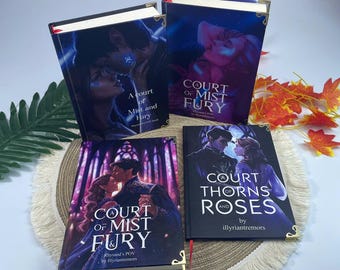A Court of Thorns and Roses & A Court of Mist and Fury by illyriantremors Hardcover Set – Rhysand's POV Edition – Fantasy Romance Books