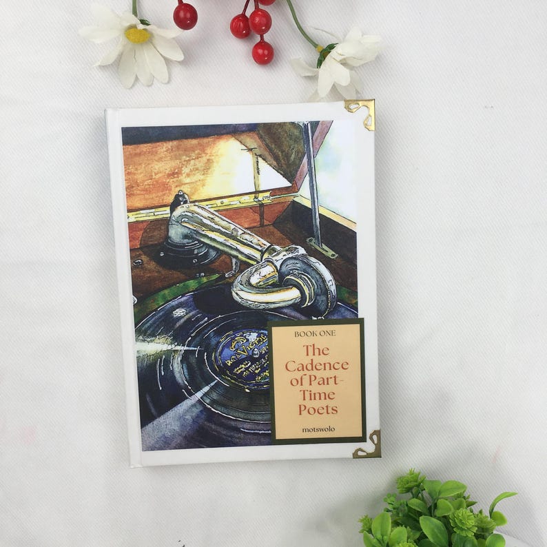 The Cadence of Part-Time Poets Book Set 4 Volumes | Literary Fiction Hardcover | Vintage Art Style Bookshelf Decor Gift Vol 1