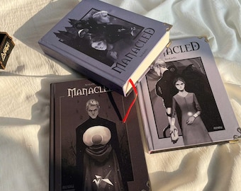 Manacled Hardcover Book Set of 3 | Dark Fantasy Aesthetic Books | Gothic Illustrated Collectible Gift