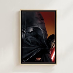 Star Wars - Impressão de pôster de filme, decoração para casa, pôster de arte para presente, arte de filme vintage, pôster em tela