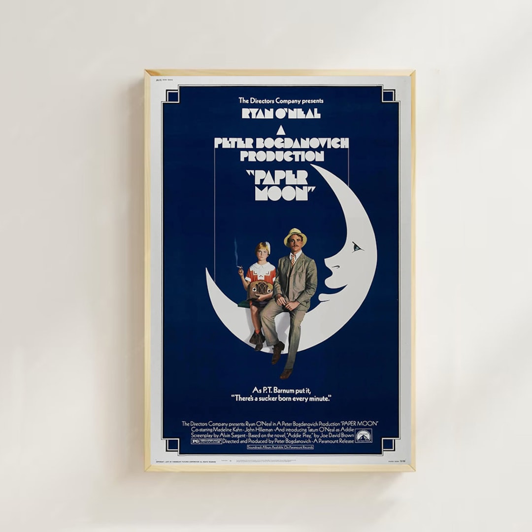 ペーパー・ムーン（1973年）映画ポスター：シルクアートプリント、部屋