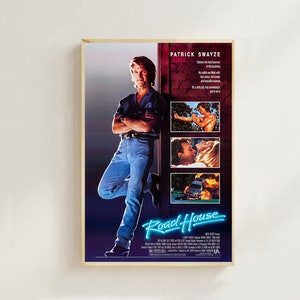 Road House (1989) --Movie Poster(Regular Style) Art Prints, Home Decor, Vintage Movie Poster,Canvas Poster