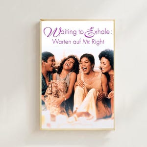 Waiting to Exhale Movie Poster: Vintage 1995 Film Art Print,Room decor,Wall Art,Film Fan Collection