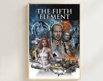 The Fifth Element (1997)-- Movie Poster(Regular Style) Art Prints,Home Decor, Art Poster for Gift，Canvas Poster