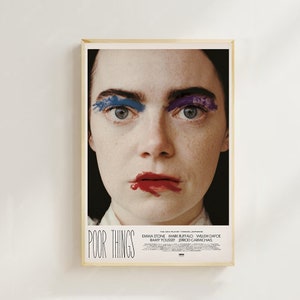 Poor Things (2023) - Impressão de pôster de filme, decoração para casa, pôster de arte para presente, arte de filme vintage, pôster de tela