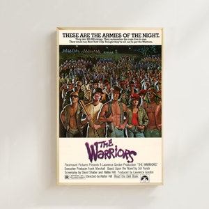 The warriors (1979)--Film Poster Kunstdruck, Home Decor, Kunst Poster für Geschenk, Vintage Film Art, Leinwand Poster