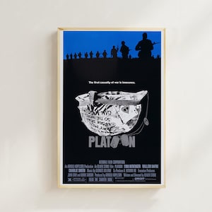 Platoon--Pôster de filme (estilo regular)Impressão artística, decoração para casa, pôster de arte para presente, pôster em tela