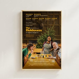 The Holdovers (2023)-Cartaz de filme (estilo regular)Impressão artística, decoração para casa, impressão de pôsteres de filmes, pôster de arte para presente, pôster de tela