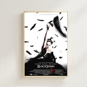 Cisne Negro (2010)--Impressão de pôster de filme, decoração para casa, impressão de pôster de filme, pôster de arte para presente, pôster de tela