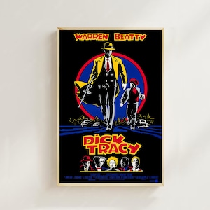 Dick Tracy (1990)--Impressão de pôster de filme, decoração para casa, pôster de arte para presente, arte de filme vintage, pôster de tela