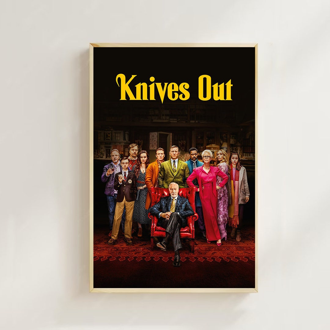 Knives Out (2019)- Movie Poster (regular Style)art Printing, Home Decor ...