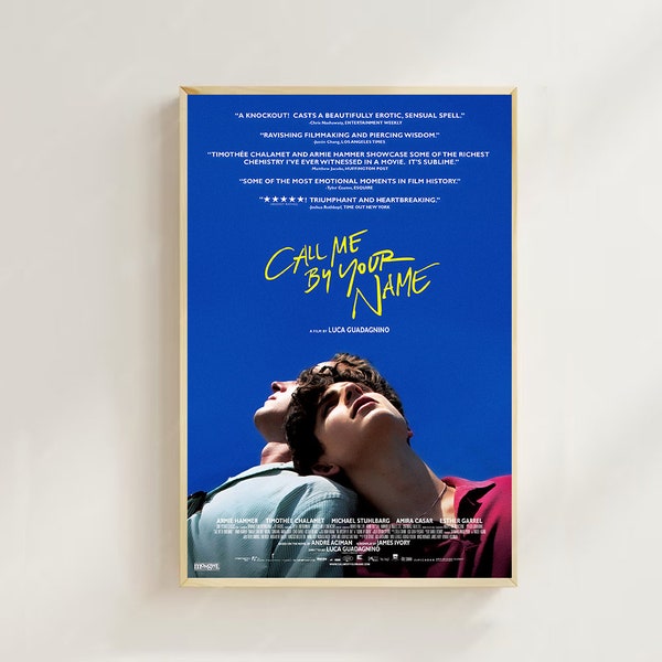 Call Me by Your Name (2017)--Movie  Poster(Regular Style) Art Prints,Home Decor,Vintage Movie Poster,Canvas Poster