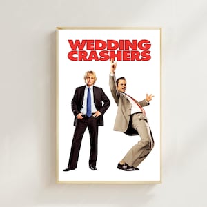 Wedding Crashers (2005) - Pôster do filme (estilo regular), impressões artísticas, decoração de casa, pôster de filme vintage, pôster de arte para presente, pôster em tela