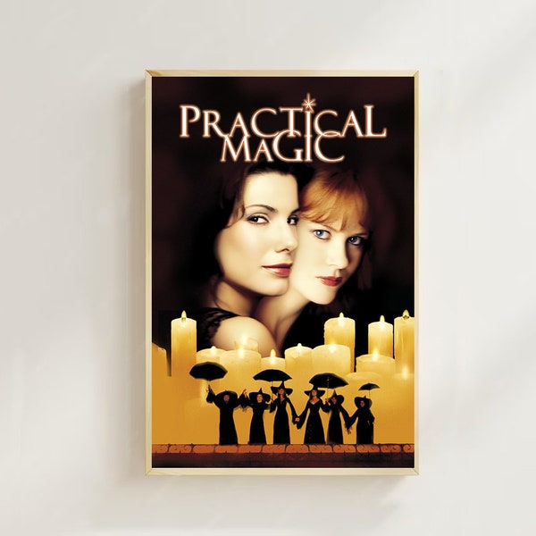 Practical Magic (1998) - Poster di film (stile normale) Stampe d'arte, Decorazioni per la casa, Poster artistico per regalo, Poster su tela