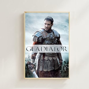 Gladiador (2000)-Pôster de filme (estilo regular) Impressão artística, decoração para casa, pôster de arte para presente, arte de filme vintage, pôster de tela