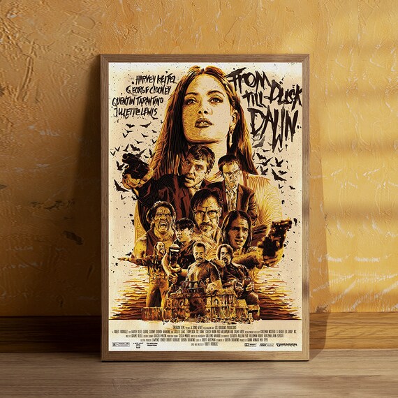 フロムダスクティルドーン 映画ポスター US版 1996年公開 ROLLED