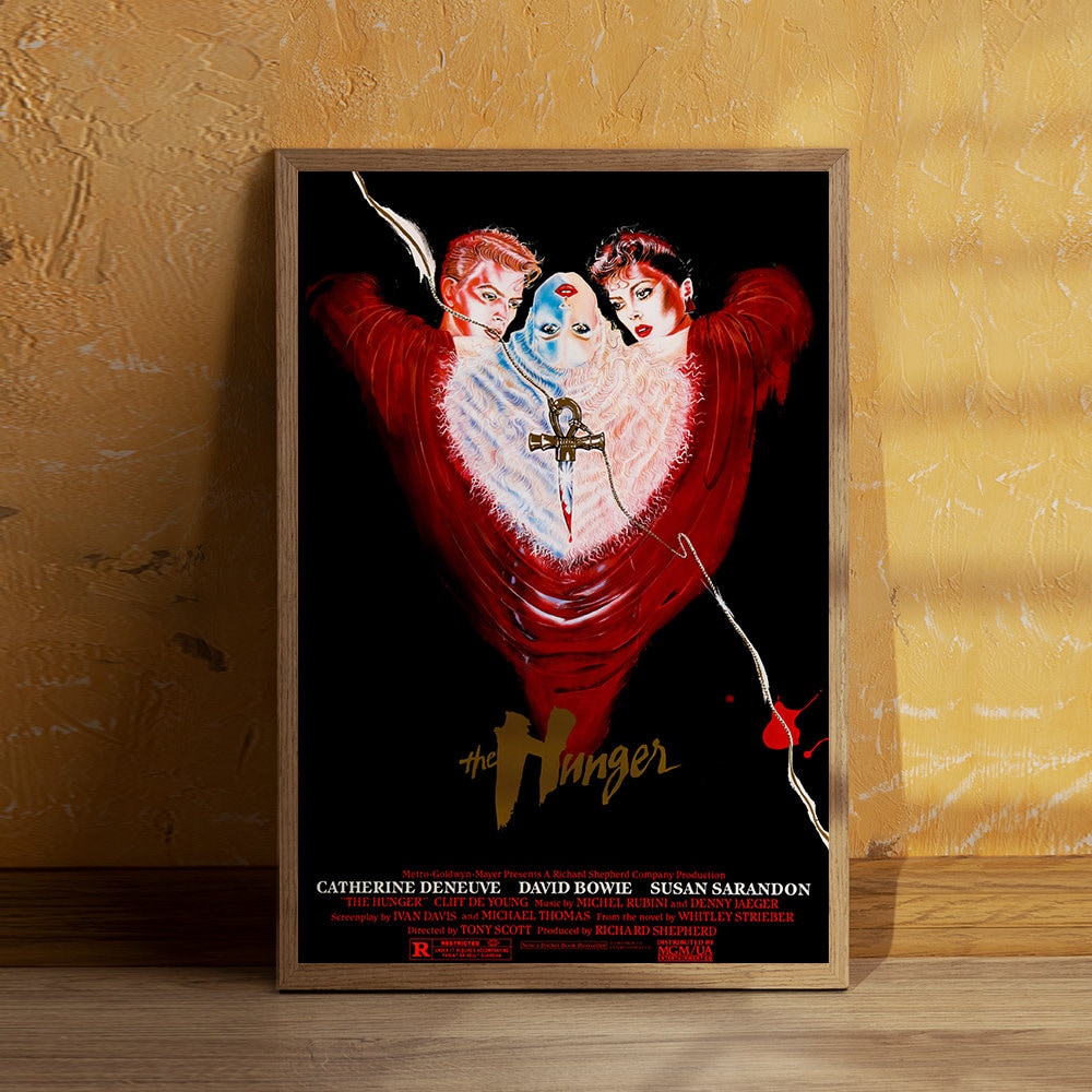 The Hunger (1983) Movie Poster: Vintage Film Art, Canvas Print