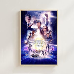 Jogador Nº 1 - Cartaz de filme (estilo regular) Impressões artísticas, decoração para casa, cartaz de arte para presente, cartaz em tela