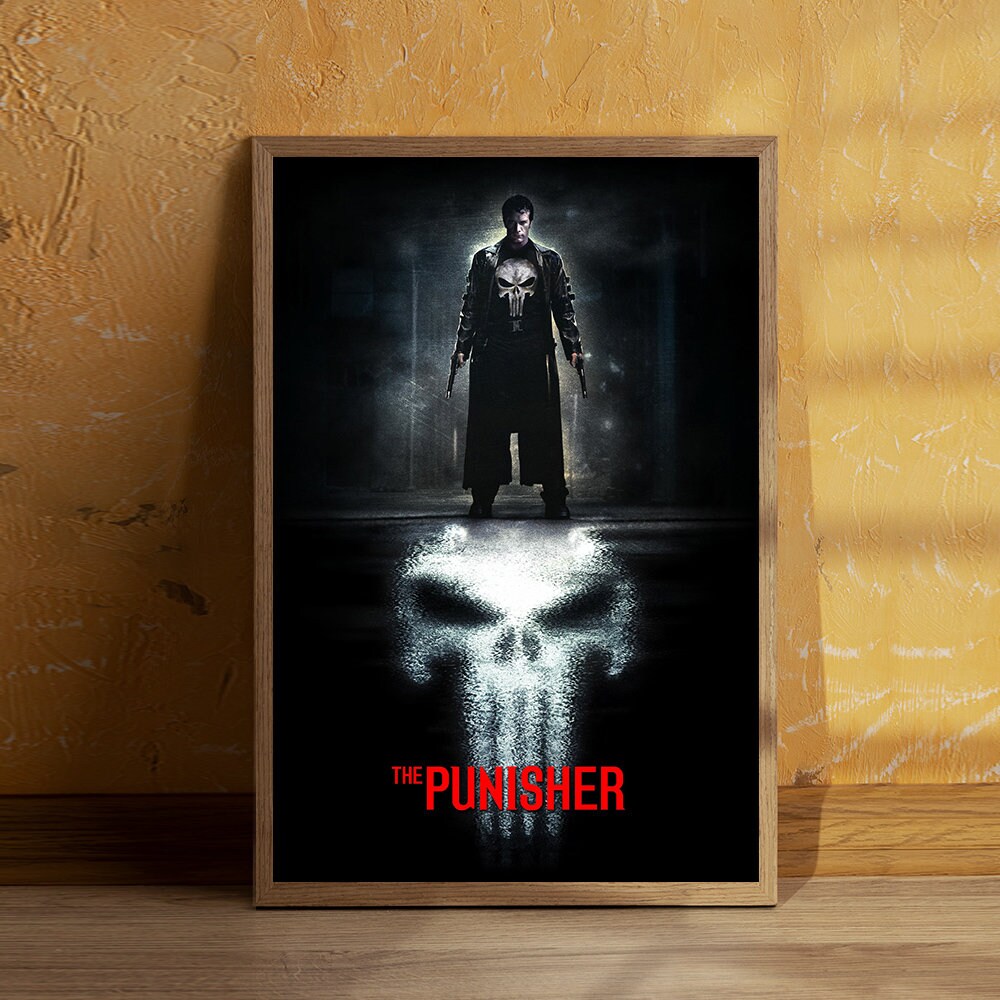 Poster The Punisher Sur Toile - Déco Murale Moderne Pour Salon, Chambre - 30 X 45 Cm - Sans Cadre