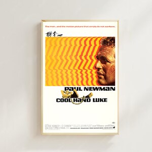 Cool Hand Luke (1967)-Pôster de filme (estilo regular) Impressão de arte, decoração para casa, pôster de arte para presente, arte de filme vintage, pôster de tela